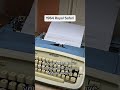 How to use all functions on a 1964 Royal Safari vintage portable typewriter