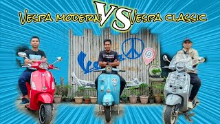 Vespa modern VS Vespa Classic