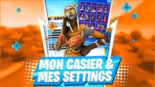 presentation de mon casier de mes settings fortnite sensibilite resolution - presentation casier fortnite