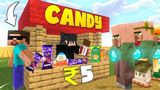 I OPENED A CANDY SHOP IN MINECRAFT...