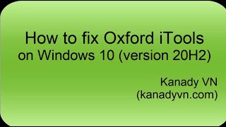 How to fix Oxford iTools [part 2 - 2021]