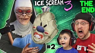ICE SCREAM 3: The End! Baby Rod's Mom is EVIL NUN! (FGTeeV Pt. 2 Funny Gameplay Glitches / SKIT)