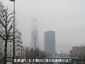 雲の動きが早い東京スカイツリー