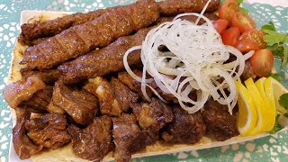 Шашлык:Молотый и Кусковый в духовке* Ikki xil Shashlik duxovkada...