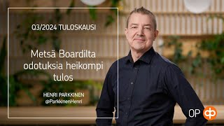 Metsä Boardilta odotuksia heikompi tulos