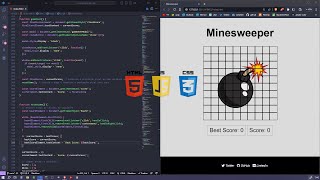 Minesweeper Game - HTML, CSS & JAVASCRIPT.