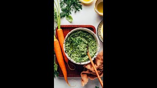 The BEST Carrot Top Pesto | Minimalist Baker Recipes