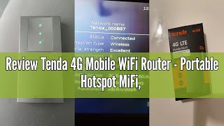 Review Tenda 4G Mobile WiFi Router - Portable Hotspot MiFi, CAT4 LTE 150Mbps, AX300 Wi-Fi 6, 2100mAh