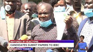 ODM candidates present papers to IEBC for Matungu by-elections