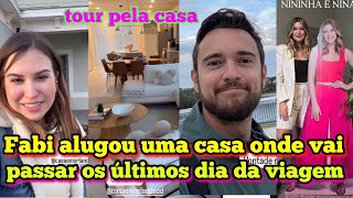 Fabi fez um tour pela casa que alugaram em Orlando, pra aproveitar os últimos dias da viagem com...