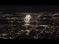 dji mini 2 4k drone footage montreal fireworks at night