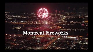 DJI Mini 2 4K Drone footage - Montreal Fireworks at night