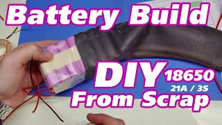 Li-Ion Battery Pack Build with BMS from Scrap- 18650 3S/21AH - Samsung 35E Batteries