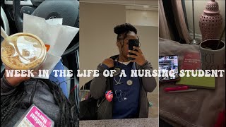 WEEK IN THE LIFE OF A NURSING STUDENT | clinical rotation, study session, meal prep, snow day