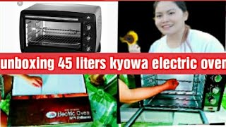 Unboxing 45 liters kyowa electric oven