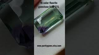 Bi color fluorite gemstone 9.50 CTS www.puritygems.etsy.com