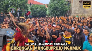 BARONGAN MANGKUPROJO NGAMUK VS PENONTON JARANAN MAYANGKORO ORIGINAL Live Singonegaran Kediri