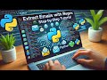 Extract Emails with Regex in Python: Step-by-Step Tutorial