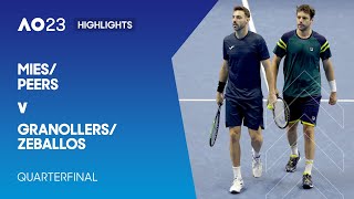 Mies/Peers v Granollers/Zeballos Highlights | Australian Open 2023 Quarterfinal