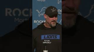 Coach Campbell on the mentality heading into #DETvsSF | Detroit Lions #shorts