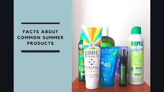 Reducing Toxic Load from Common Summer Skincare Products