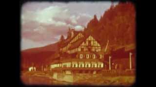 1949 Canadian Pacific trains at Sicamous BC - historic footage