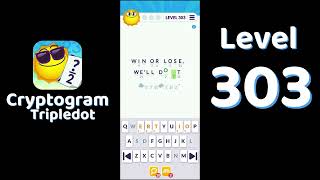 Cryptogram Tripledot Level 303 Answer | SolutionGuruji