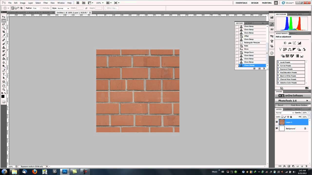 Seamless Brick Texture Tutorial Youtube