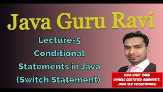 Switch Case || Java || Lec-5