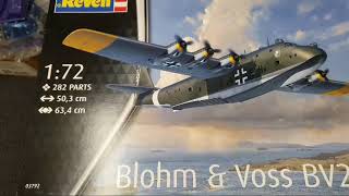 Coming in to land:   Unboxing of  the Revell 03792 1/72 Blohm-und-Voss BV-222