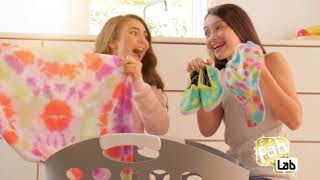 Make beautiful Tie Dye clothes and accessories with FabLab! Now with the NEW Pastel Tie Dye kit!