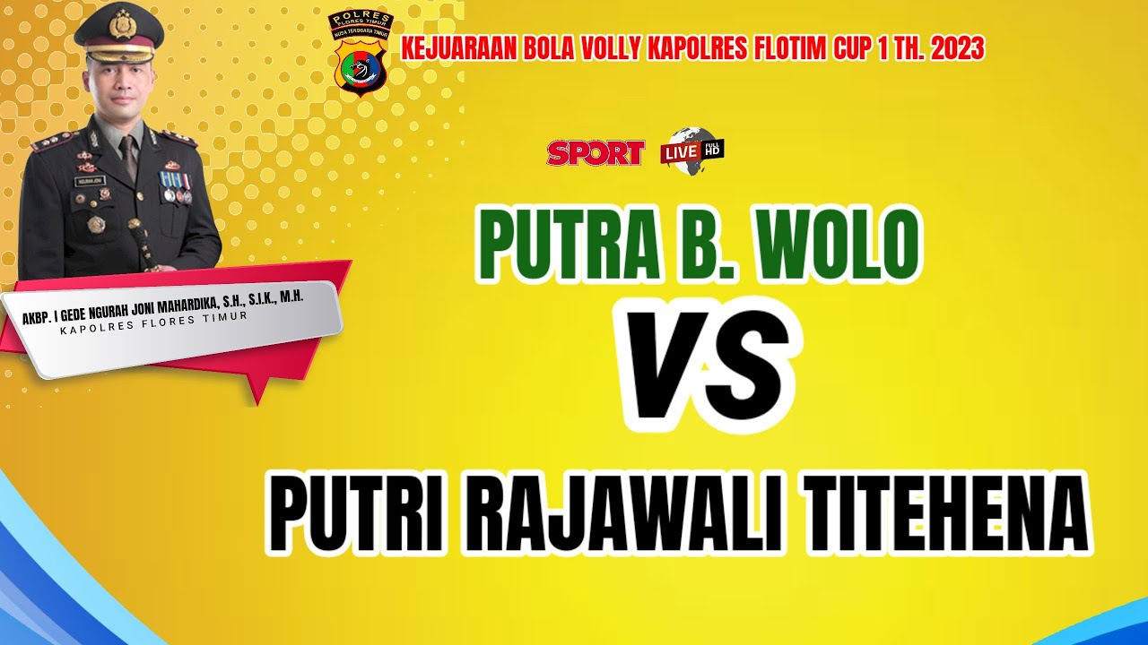 Kapolres Cup 2023 Putra B Wolo Vs Putra R Titehena Youtube