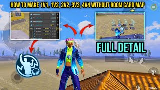 How to Make 1v1, 1v2, 2v2, 3v3, 1v3, 4v4 Without Room Card MAP in WOW MODE - Full Detail