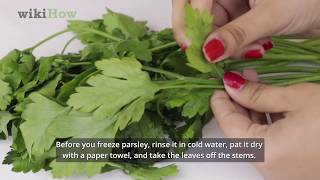 How to Freeze Parsley