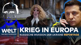 PUTINS KRIEG: Russischer ANGRIFF auf die UKRAINE - Tag 1 | WELT Reportage