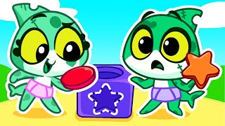 Learn Colors & Shapes With Baby Shark! ⭐ Baby Learning Videos 🟠 Best Educational Cartoons & Songs