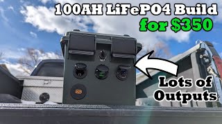 Cheap LiFePO4 100AH Battery Box! $350 Total Cost - Simple How To Video - USBc - XT60 - 12v Socket