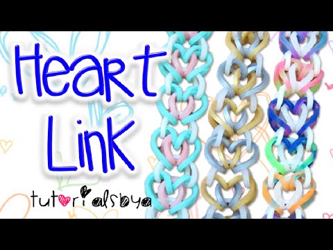 NEW Heart Link Rainbow Loom Bracelet Tutorial | How To NEW Heart Link Rainbow Loom Bracelet Tutorial | How To