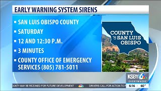 SLO Co. Early-Warning System siren testing scheduled for this weekend