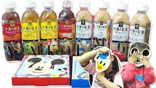 午後の紅茶迪士尼點心盤便利商店贈品可愛的Sunny Yummy日誌跟玩具開箱Mickey米奇7-11唐老鴨飲料長髮公主玩具總動員怪獸電力公司