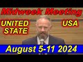 Midweek Meeting for this week  August 5-11 2024  UNITED STATE