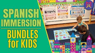 Teach Kids Spanish -  Best Bundle Set - Spanish Immersion - Must Haves | Language Learning Market