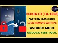 NOKIA C3(TA-1258) PASSCODE|PATTERN LOCK REMOVE || FREE TOOL||2022