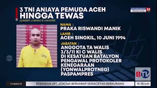 Wajah 3 Tersangka Penganiaya Pemuda Aceh Hingga Tewas