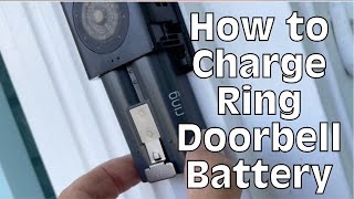 How to remove, charge and insert a Ring Doorbell rechargeable battery