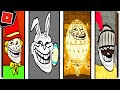 How to get ALL 22 NEW EASTER ISLAND BADGES in FIND THE TROLLFACES - Roblox