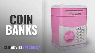 Top 10 Coin Banks [2018]: Glive's Kids Atm Machine Money Safe Vault Money Bank Coin Box For Kids