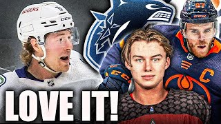 NILS HOGLANDER, JACK RATHBONE! WOW! + CONNOR McDAVID & CONNOR BEDARD (Canucks VS Oilers, U18 Canada)