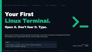 Your First Linux Terminal - Lesson 01 of 13