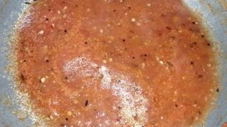 Roadside Tomato Chutney/ side dish for idly , dosa